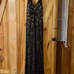 Elegant Black Lace Gown